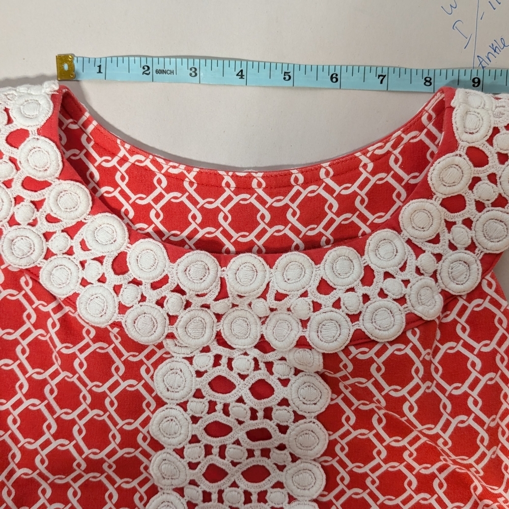 Charter Club Red and White Patterned Dress - Picture 8 of 8